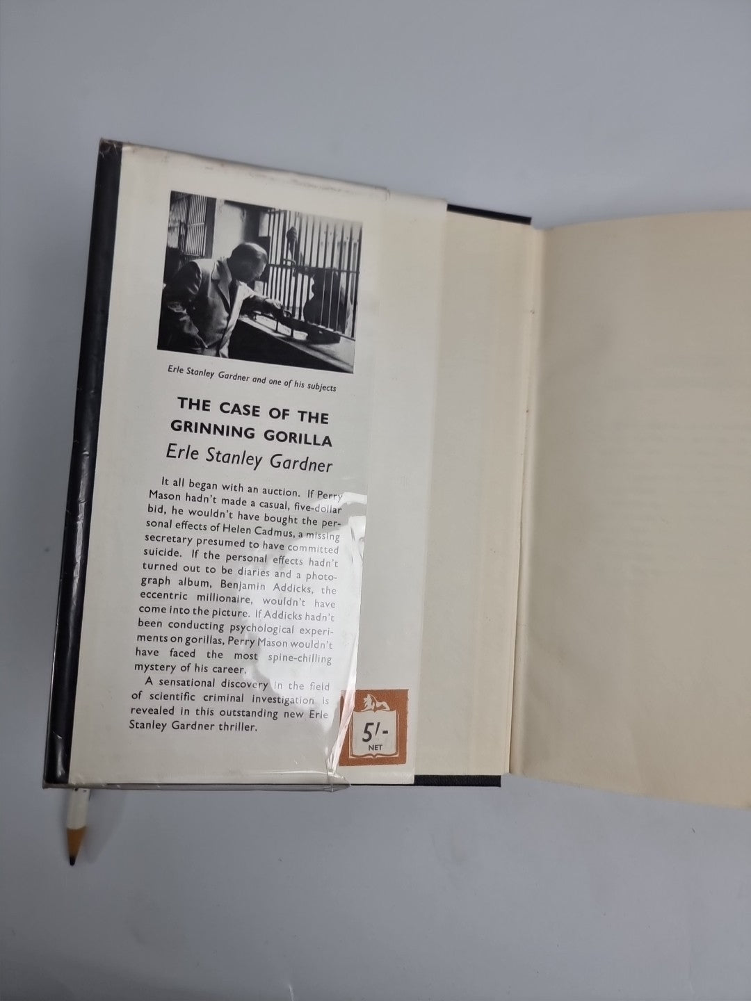 The Case of the Grinning Gorilla Erle Stanley Gardner 1938 First U.K. Edition