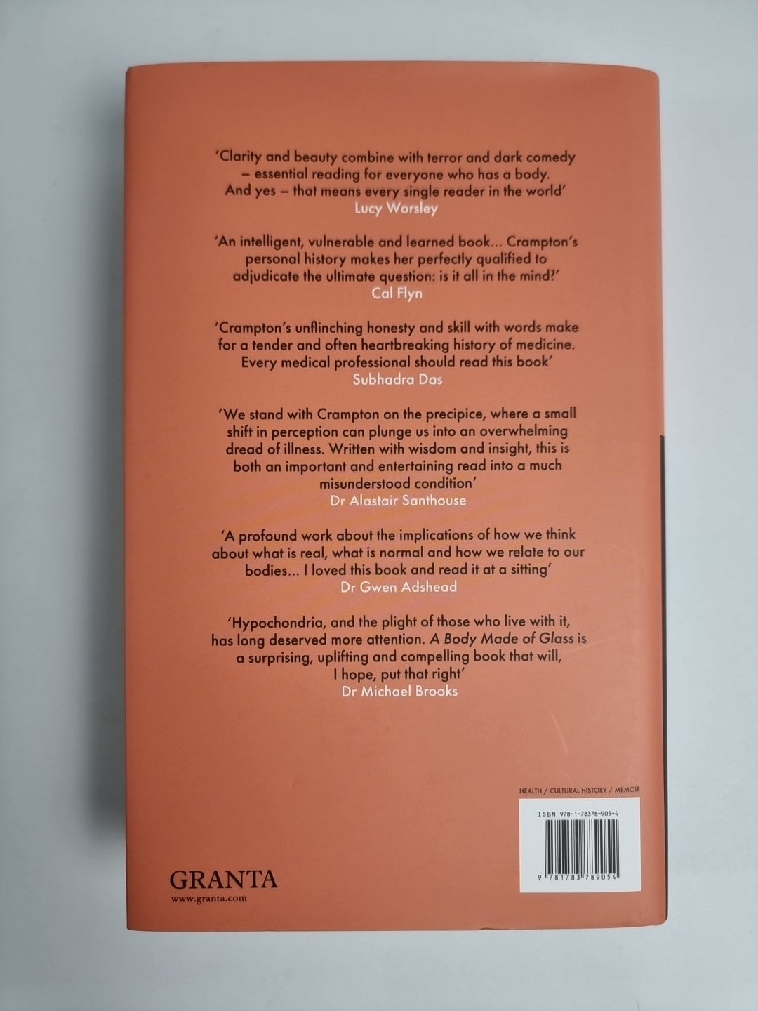 A Body Made of Glass A History of Hypochondria by Caroline Crampton Hardback