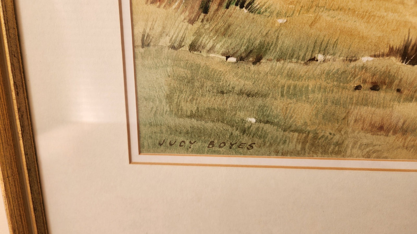 Fine Original Watercolour Lake District By Judy Boyes