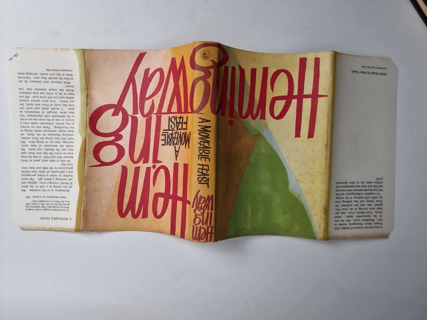 A Moveable Feast by Ernest Hemingway First UK Edition 1964