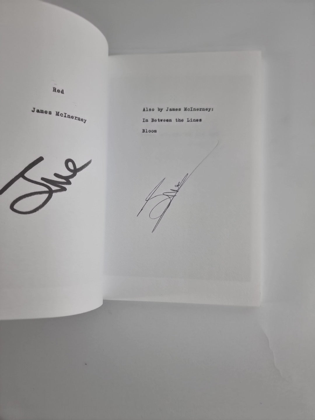 Red - Paperback NEW McInerney, Jame 2018 NEW & SIGNED Free Delivery