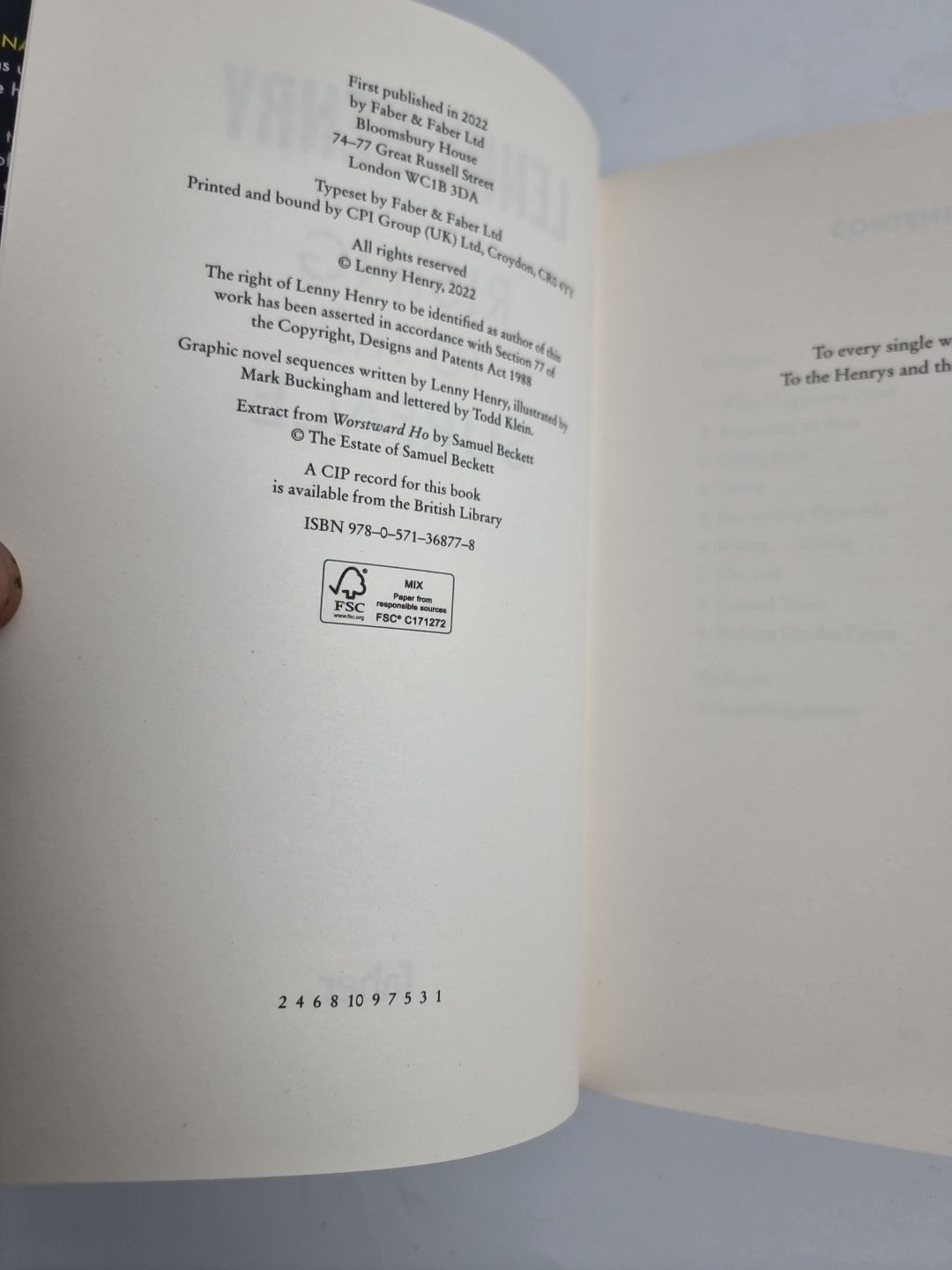 Rising to the Surface, Lenny Henry, SIGNED FIRST EDITION ,NEW 2022