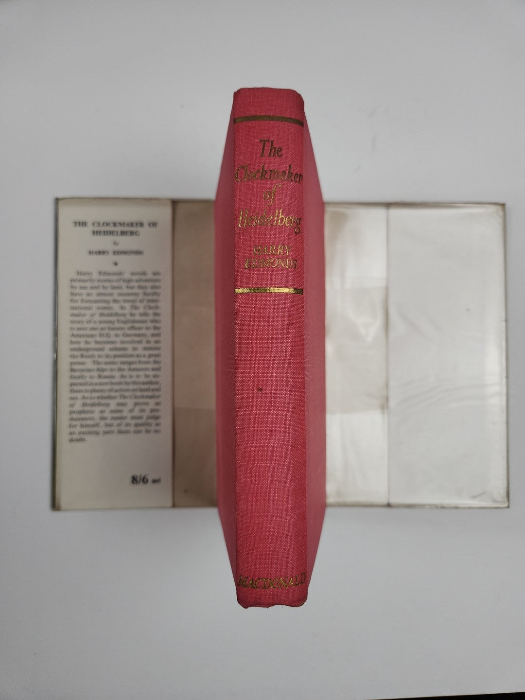 The clock Maker of Heidelberg 1st Edition Signed With Card From Author & Clippin