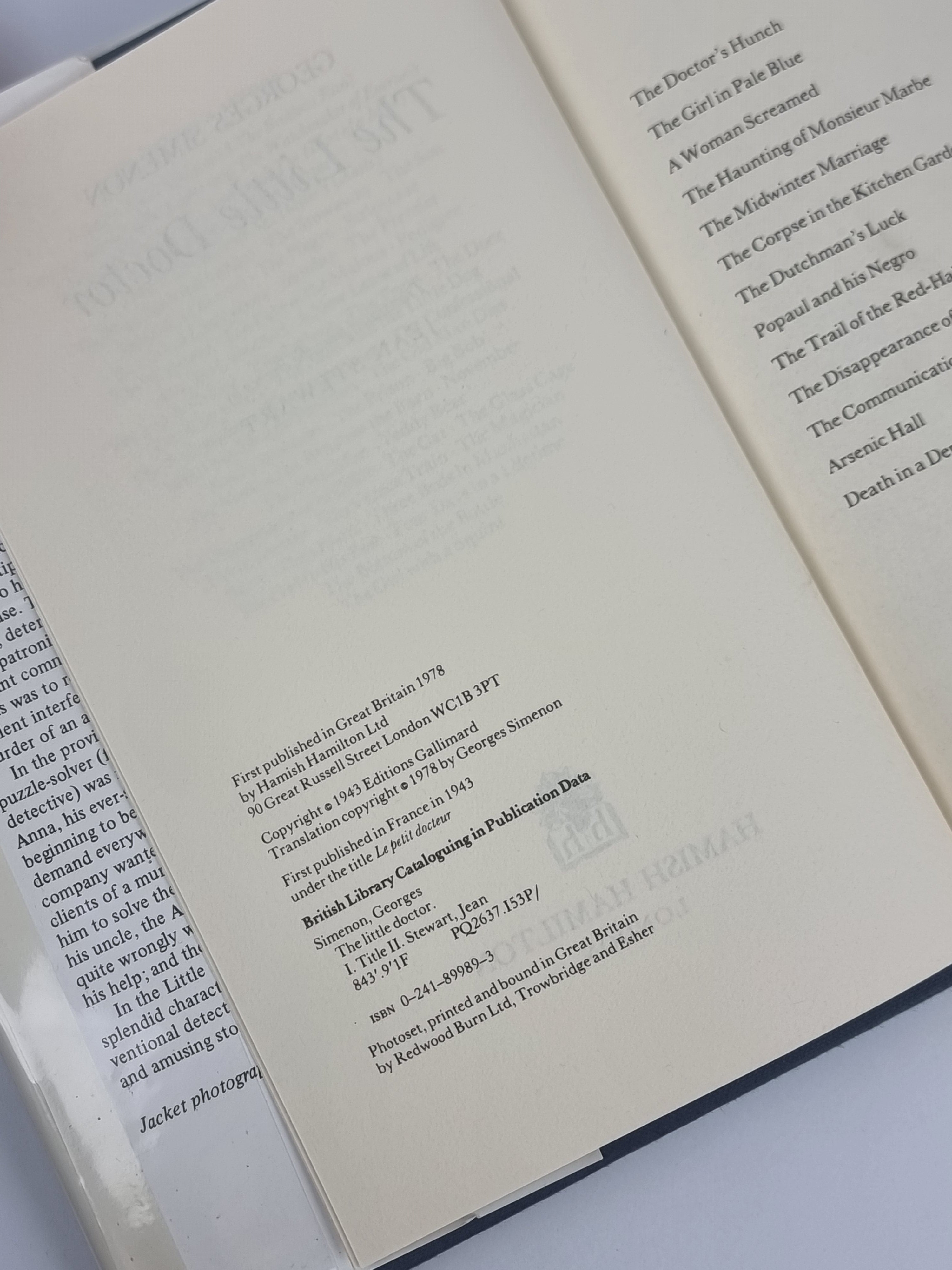 The Little Doctor, Georges Simenon — 1st Edition