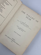 The Valley of Fear, A. Conan Doyle — 1st Edition, 2nd Impression