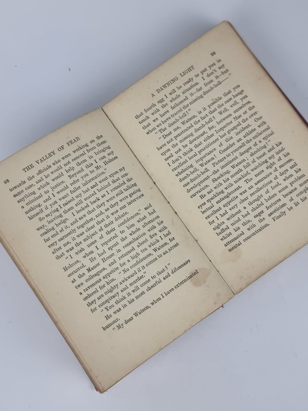 The Valley of Fear, A. Conan Doyle — 1st Edition, 2nd Impression