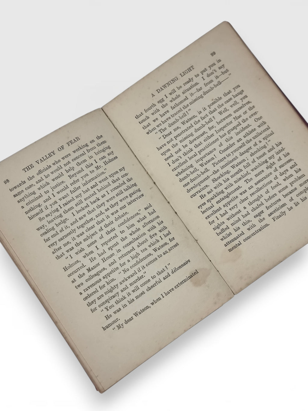 The Valley of Fear, A. Conan Doyle — 1st Edition, 2nd Impression