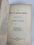 The Book of English Poetry: with critical and biographical Sketches of the Poets