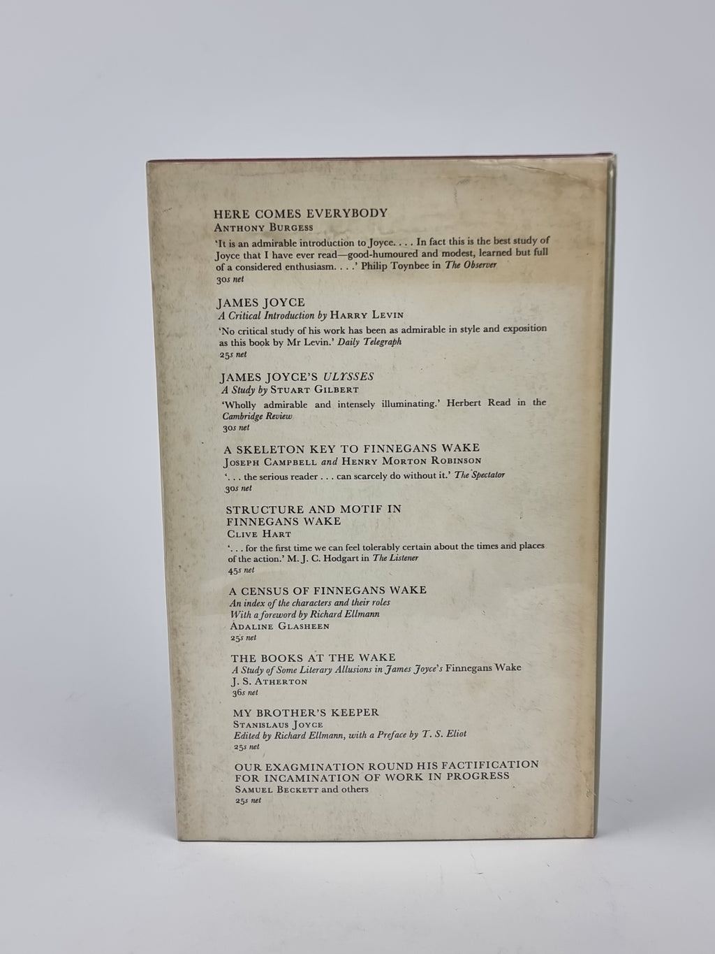 Giacomo Joyce, James Joyce — 1st UK Edition