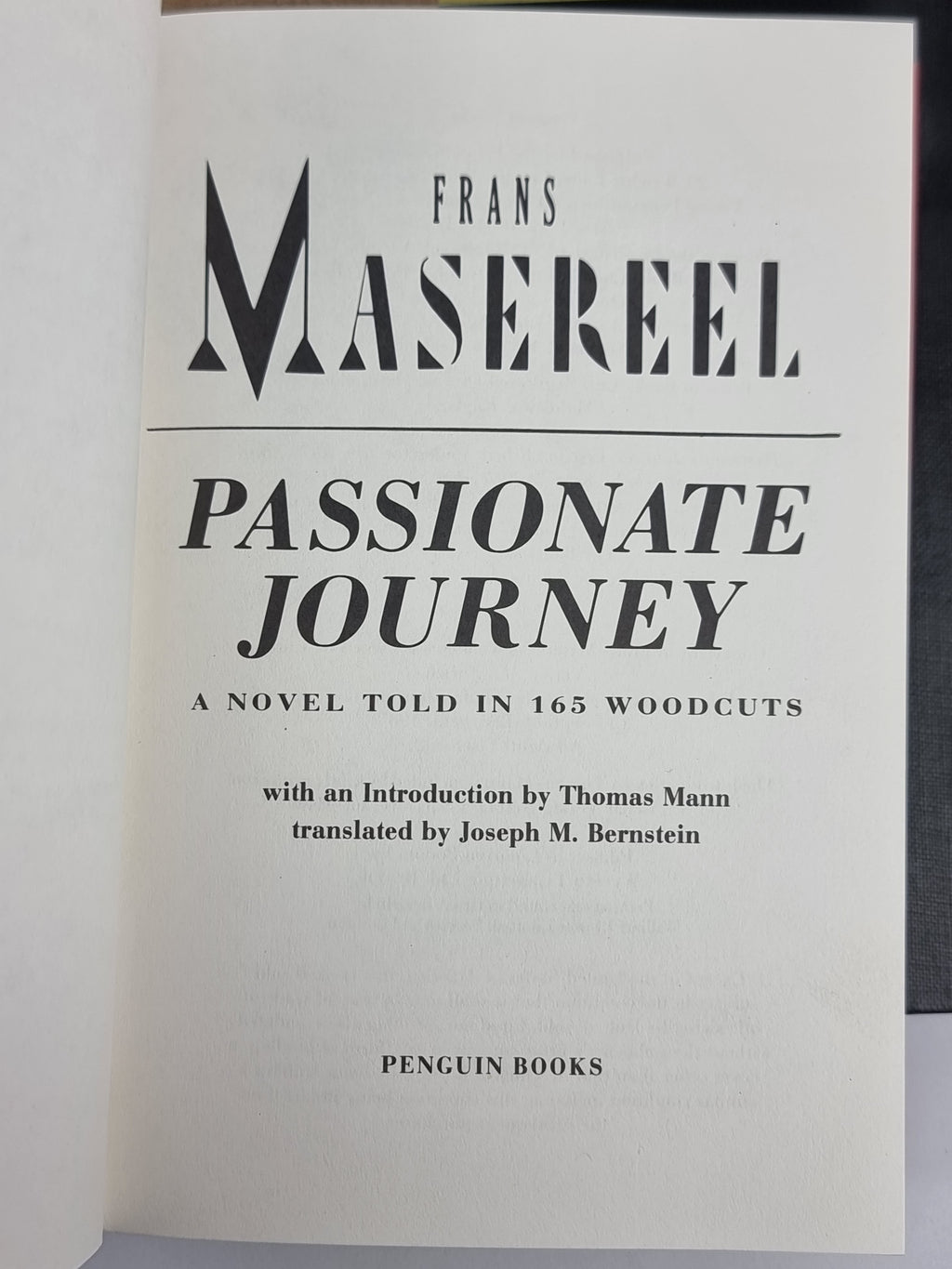 Passionate Journey, Frans Masereel — 1st Edition (Penguin Books)