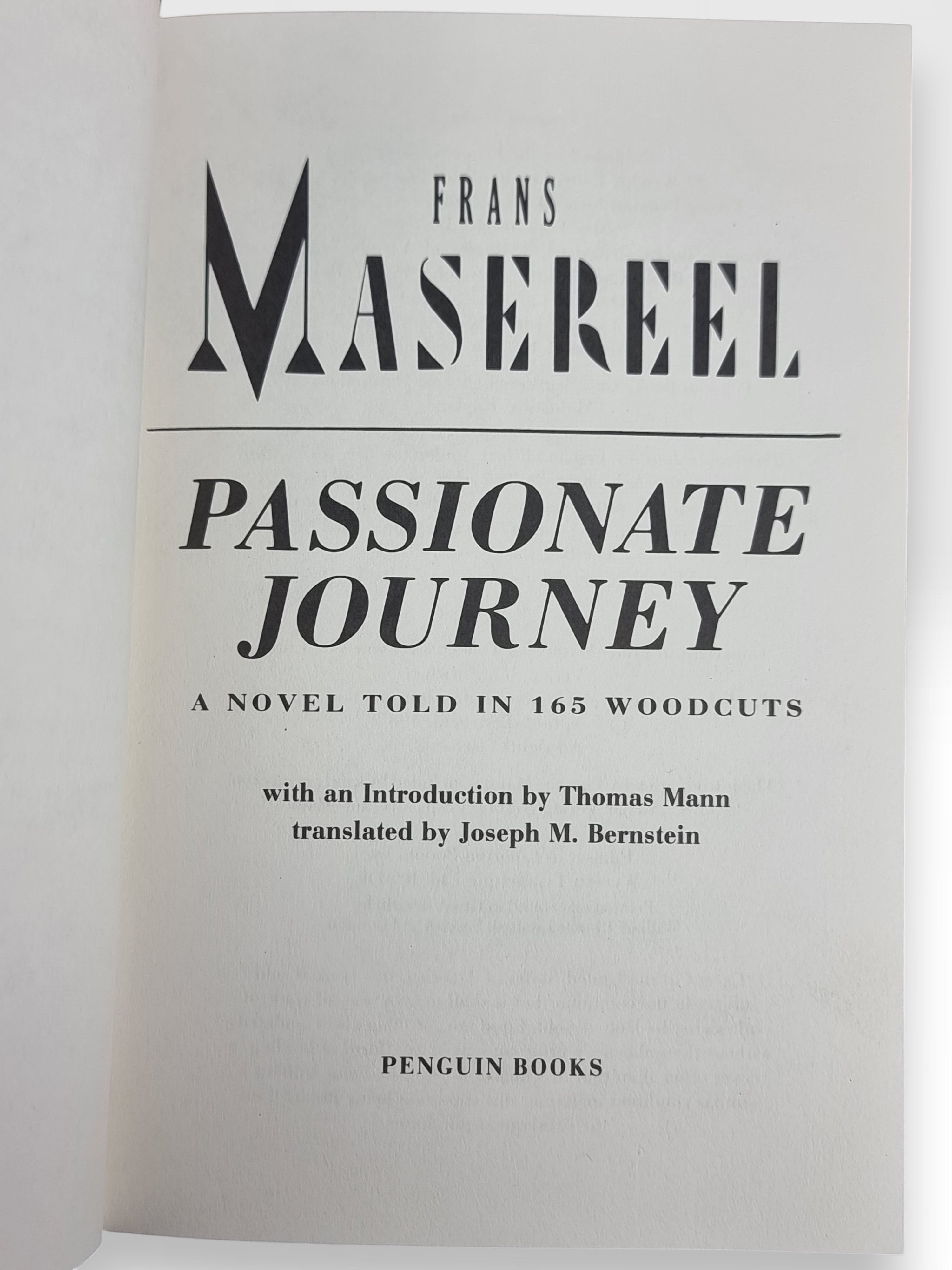 Passionate Journey, Frans Masereel — 1st Edition (Penguin Books)
