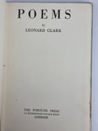 Poems, Leonard Clark — 1st Edition