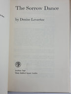 The Sorrow Dance, Denise Levertov — 1st Edition