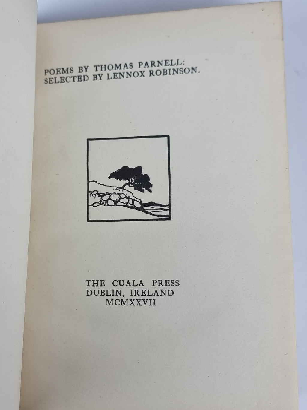 Poems by Thomas Parnell; Selected by Lennox Robinson, Thomas Parnell — 1st Ed