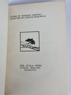 Poems by Thomas Parnell; Selected by Lennox Robinson, Thomas Parnell — 1st Ed
