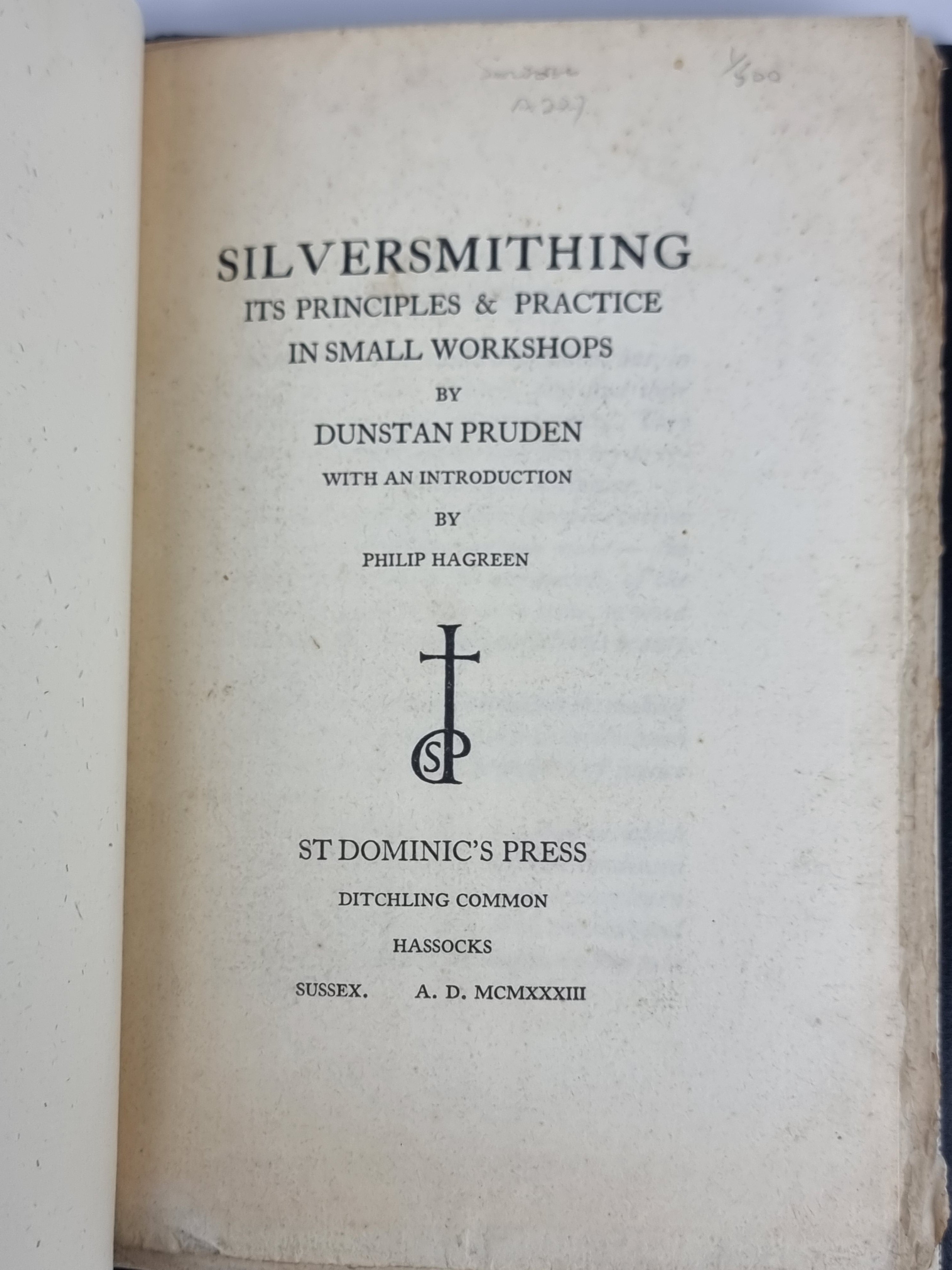 Silversmithing, Dunstan Pruden — 1st Edition, Limited (500 copies)