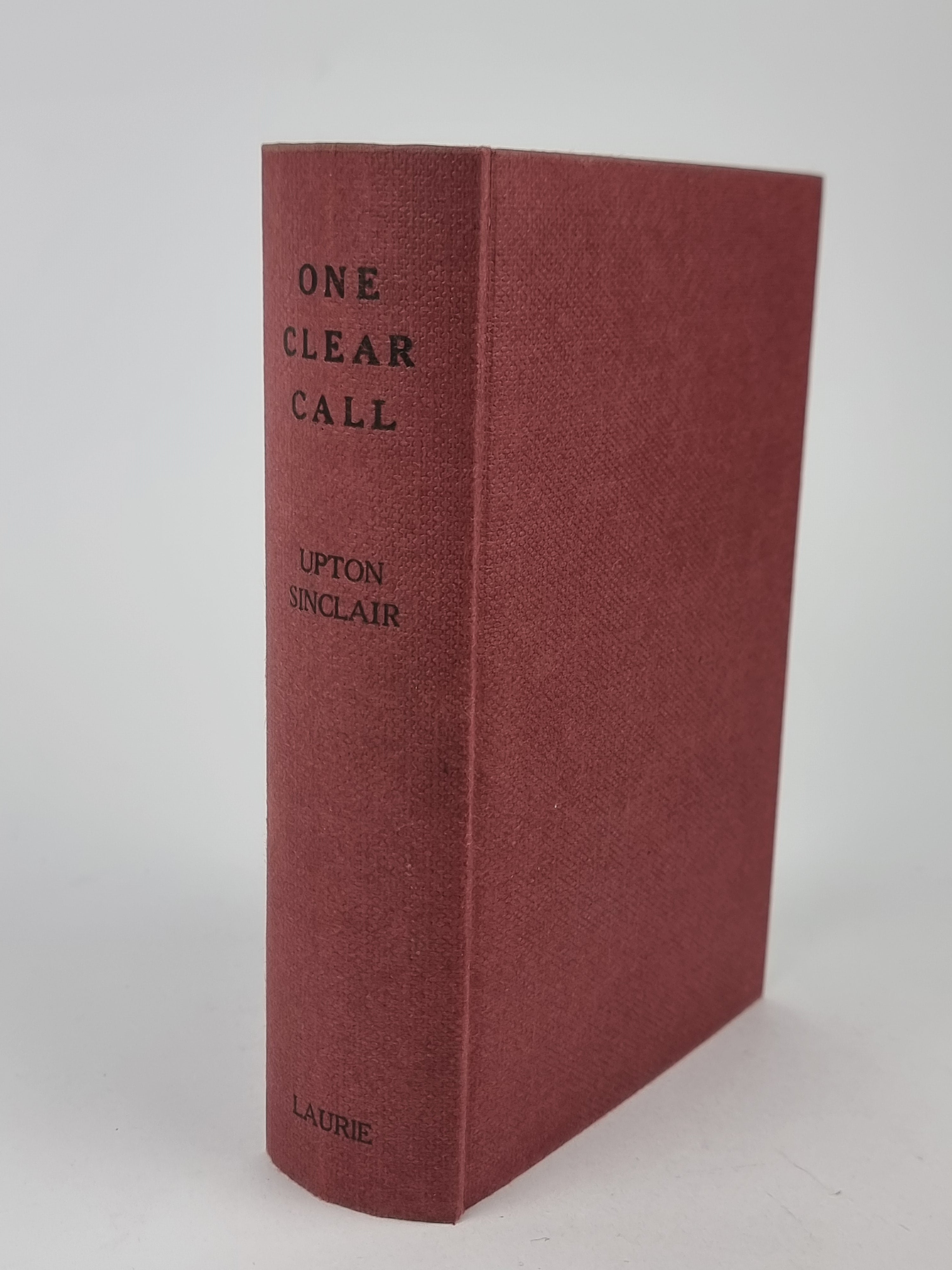 One Clear Call, Upton Sinclair — 1st Edition