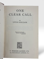 One Clear Call, Upton Sinclair — 1st Edition