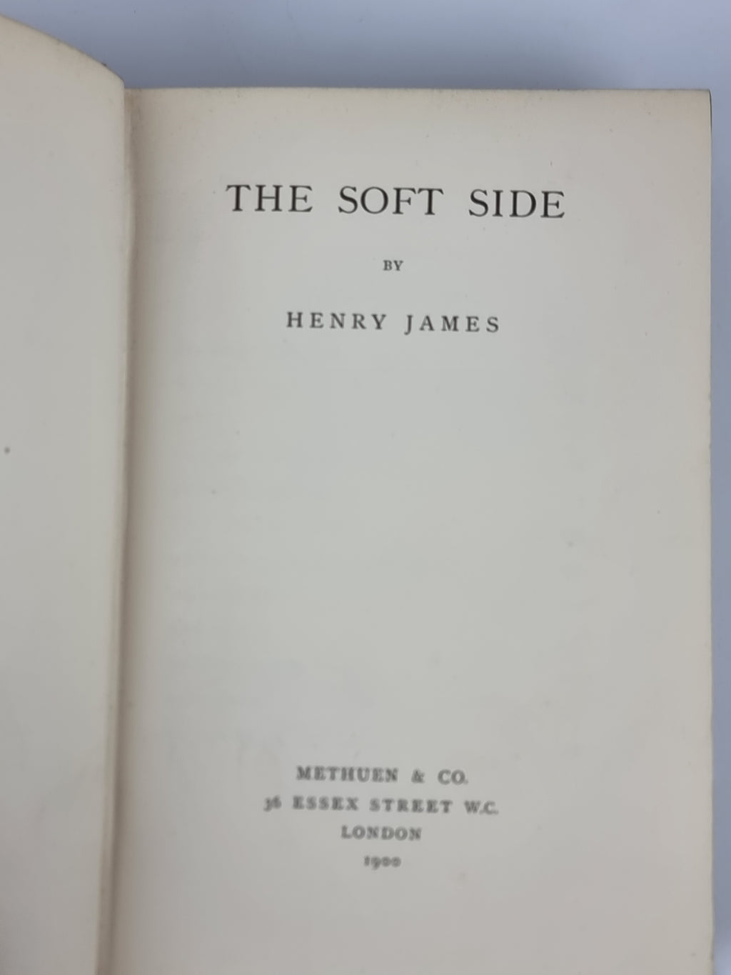 The Soft Side, Henry James — 1st Edition
