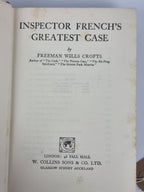 Inspector French's Greatest Case, Freeman Wills Crofts — 1st Edition, 4th Impression