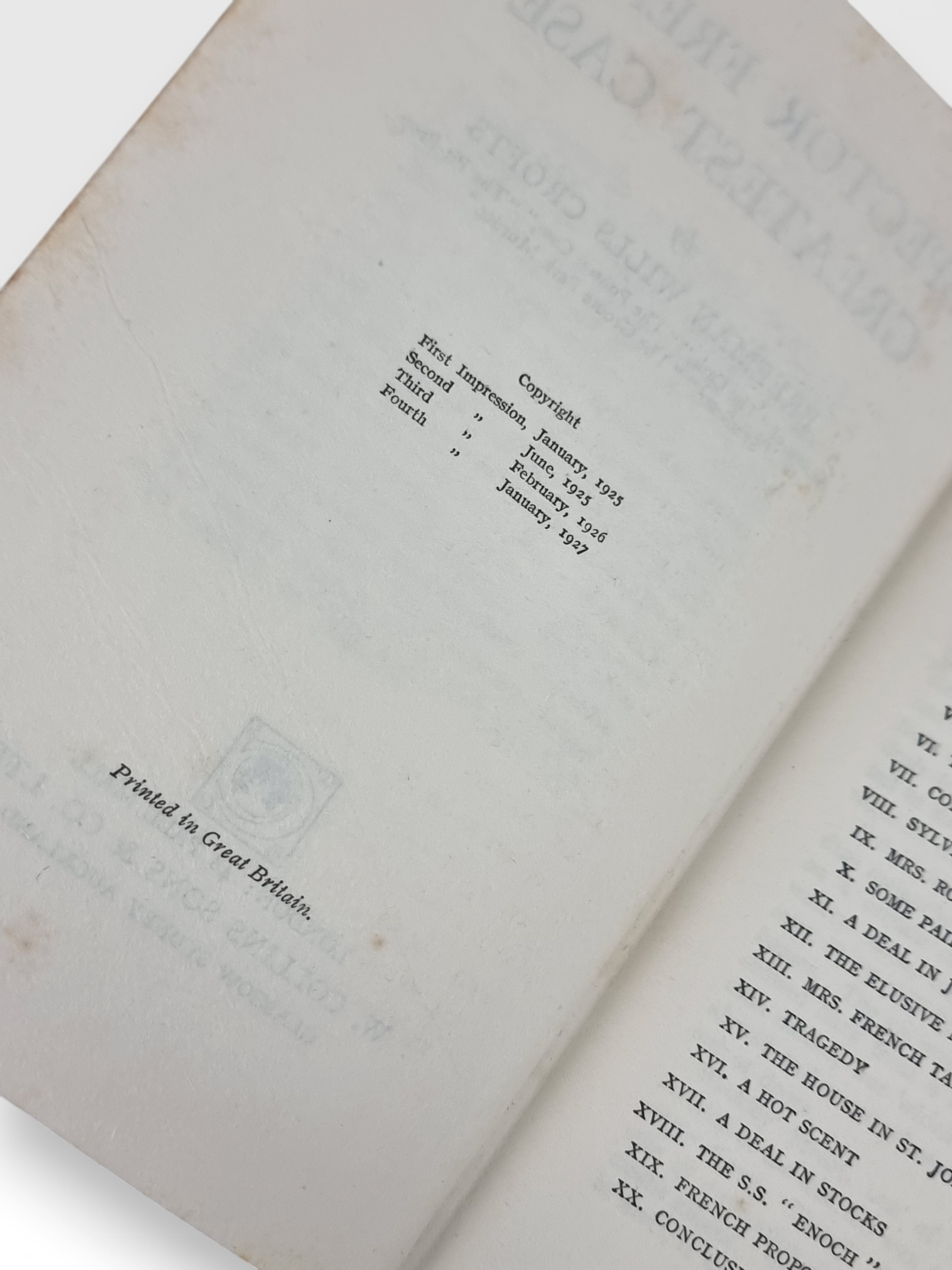 Inspector French's Greatest Case, Freeman Wills Crofts — 1st Edition, 4th Impression