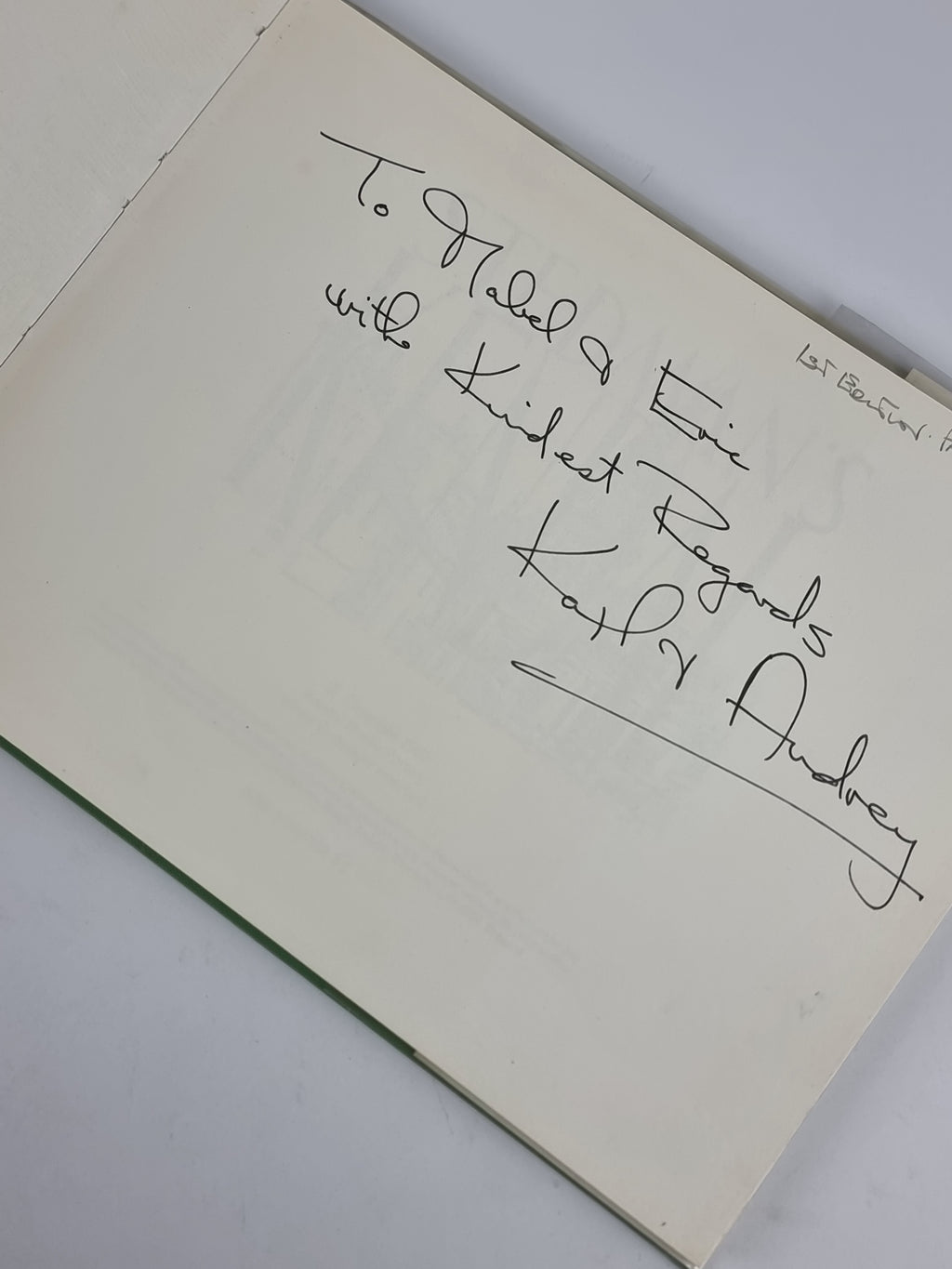 Steadman's Kendal, Karl & Audrey Steadman — 1st Ed, Presentation Copy, Signed
