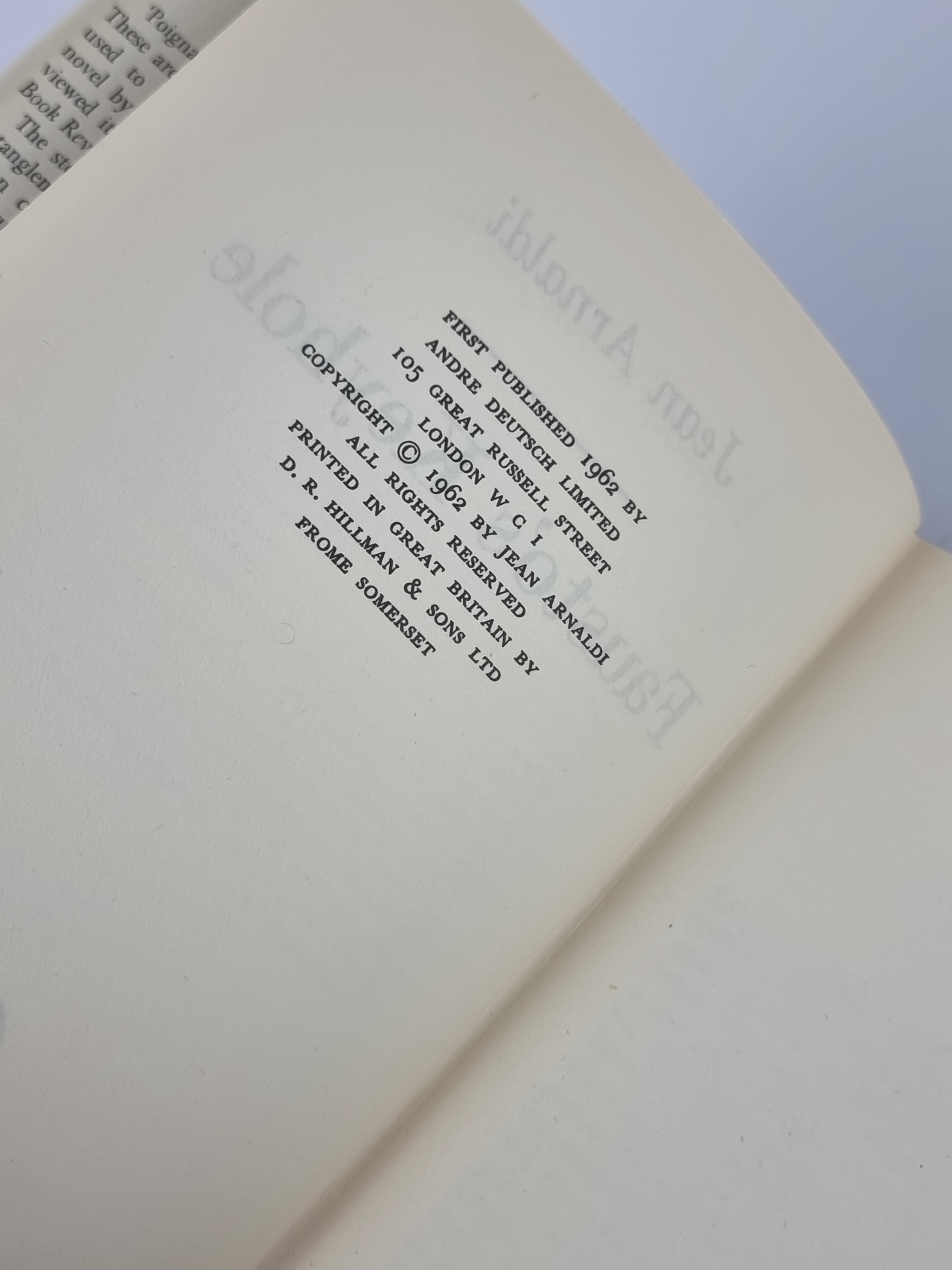 Fausto's Keyhole, Jean Arnaldi — 1st Edition