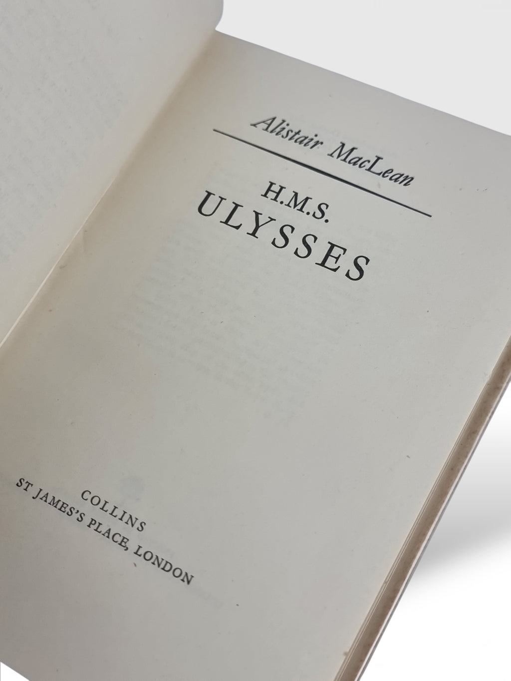 H.M.S Ulysses, Alistair MacLean