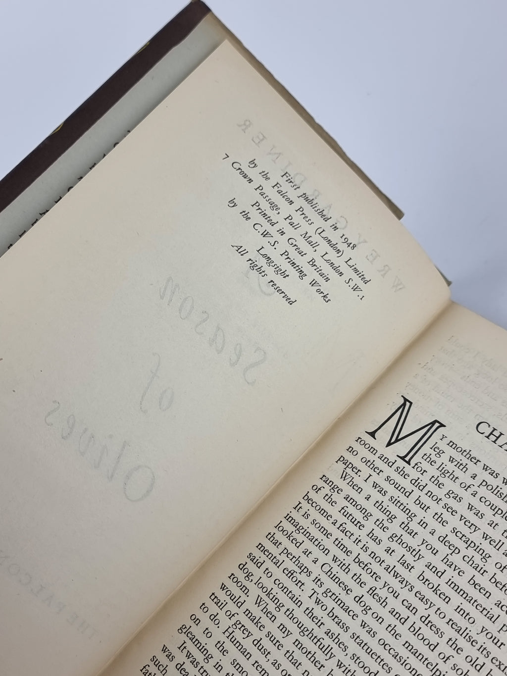 A Season of Olives, Wrey Gardiner — 1st Edition