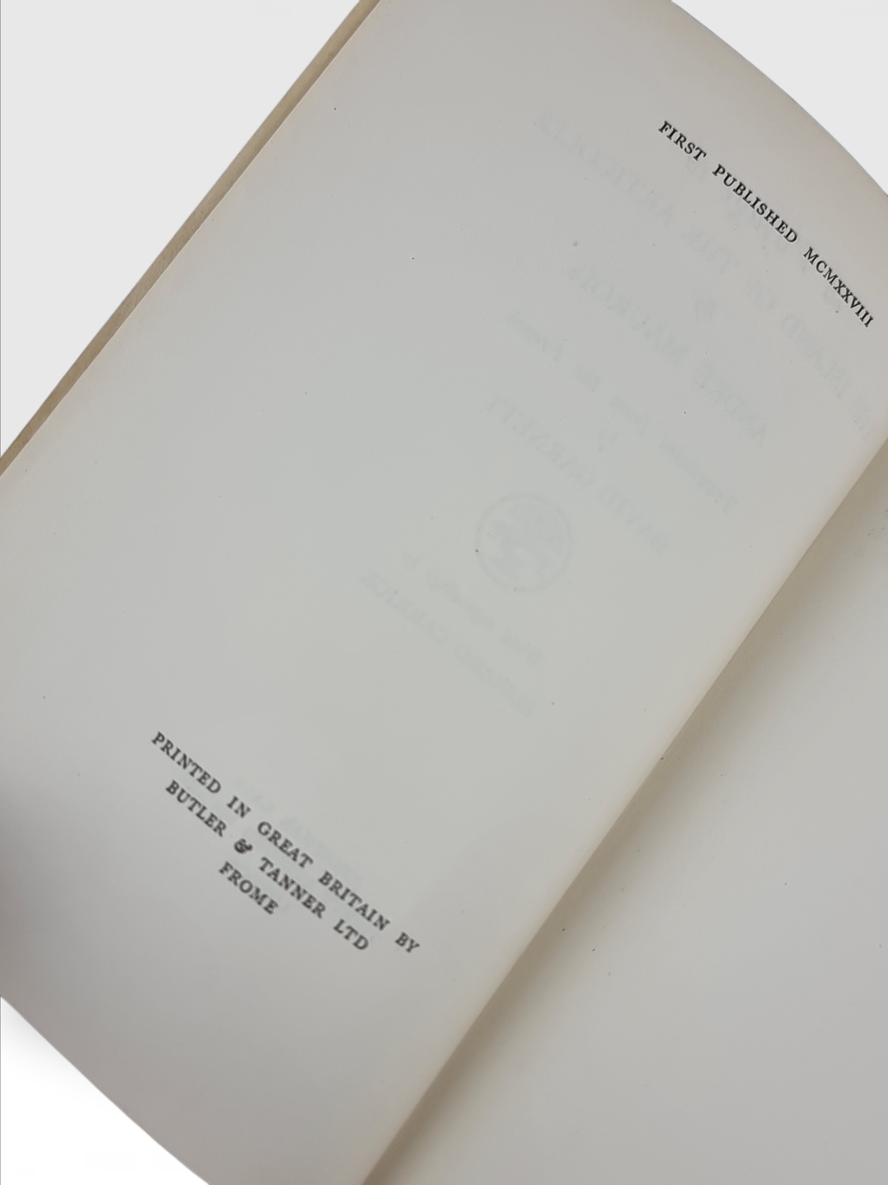 The Island of the Articoles, André Maurois — 1st English Edition