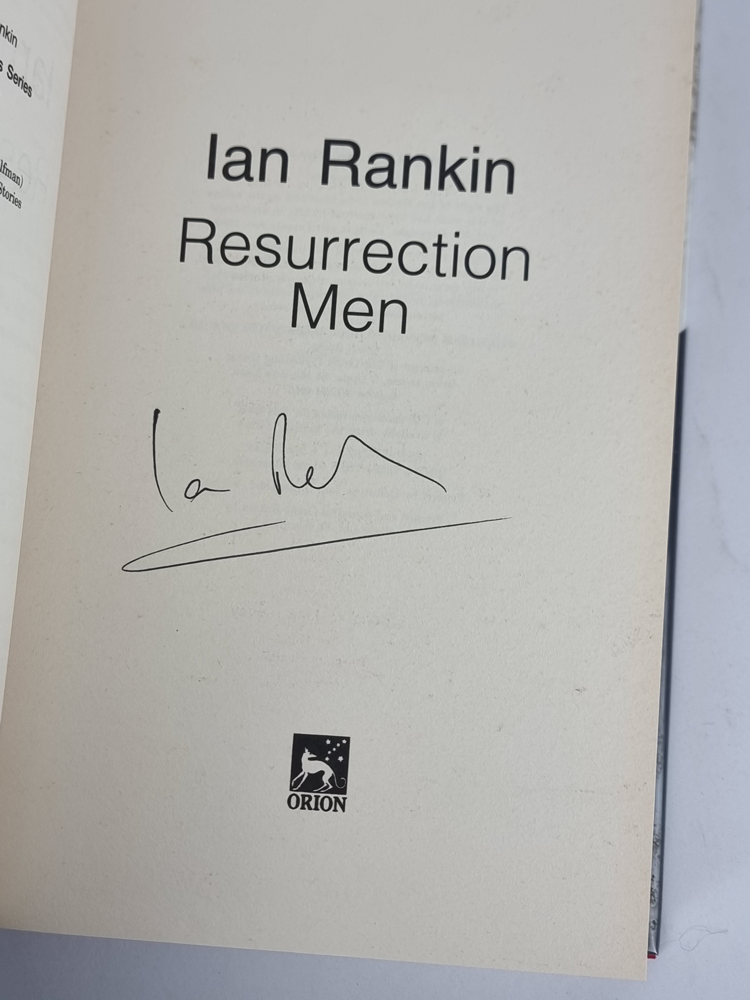 Resurrection Men, Ian Rankin — 1st Edition, Signed