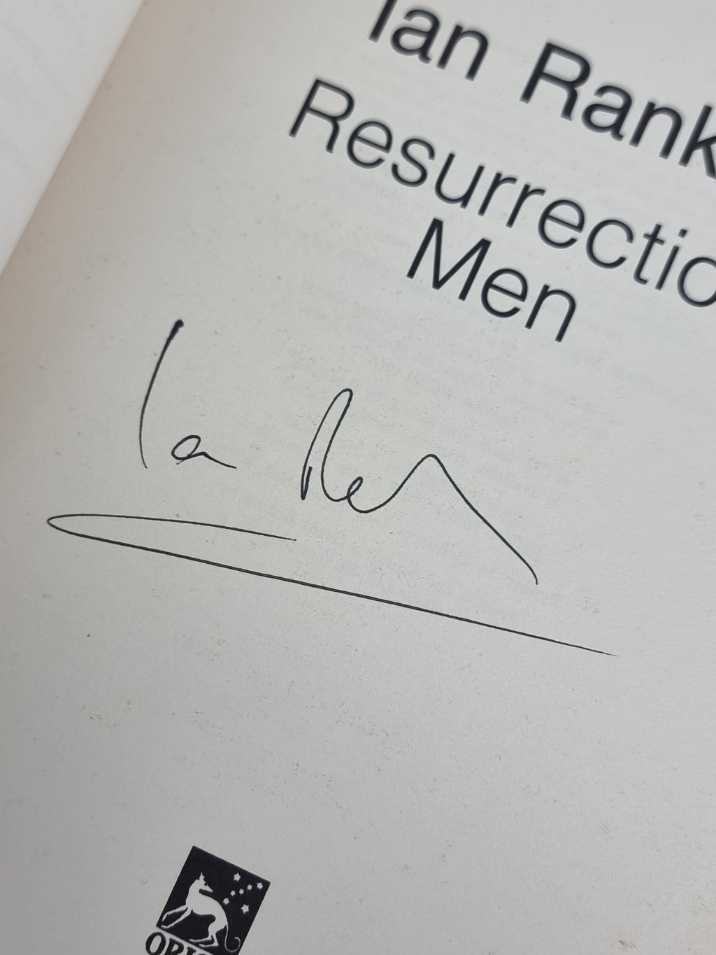 Resurrection Men, Ian Rankin — 1st Edition, Signed