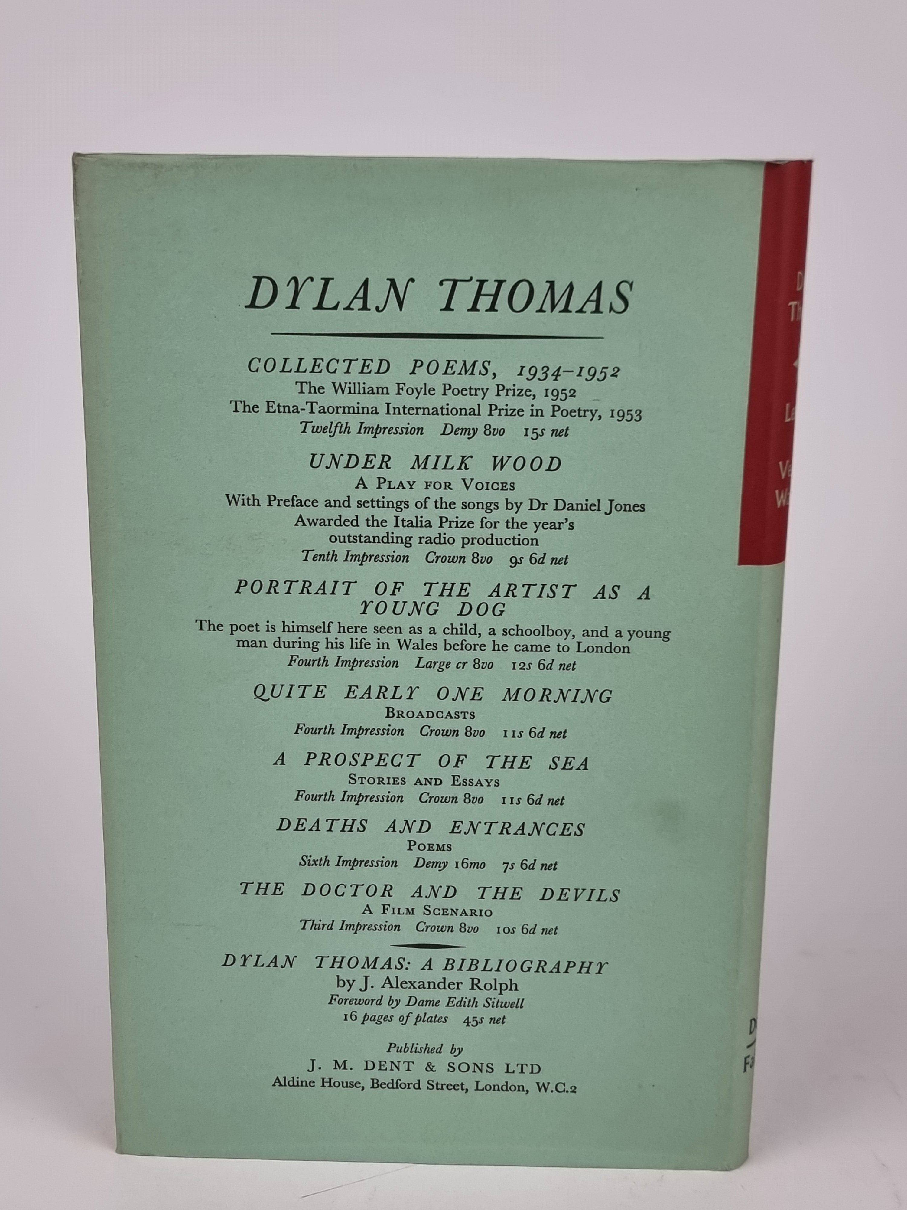 Letters to Vernon Watkins, Dylan Thomas — 1st Edition