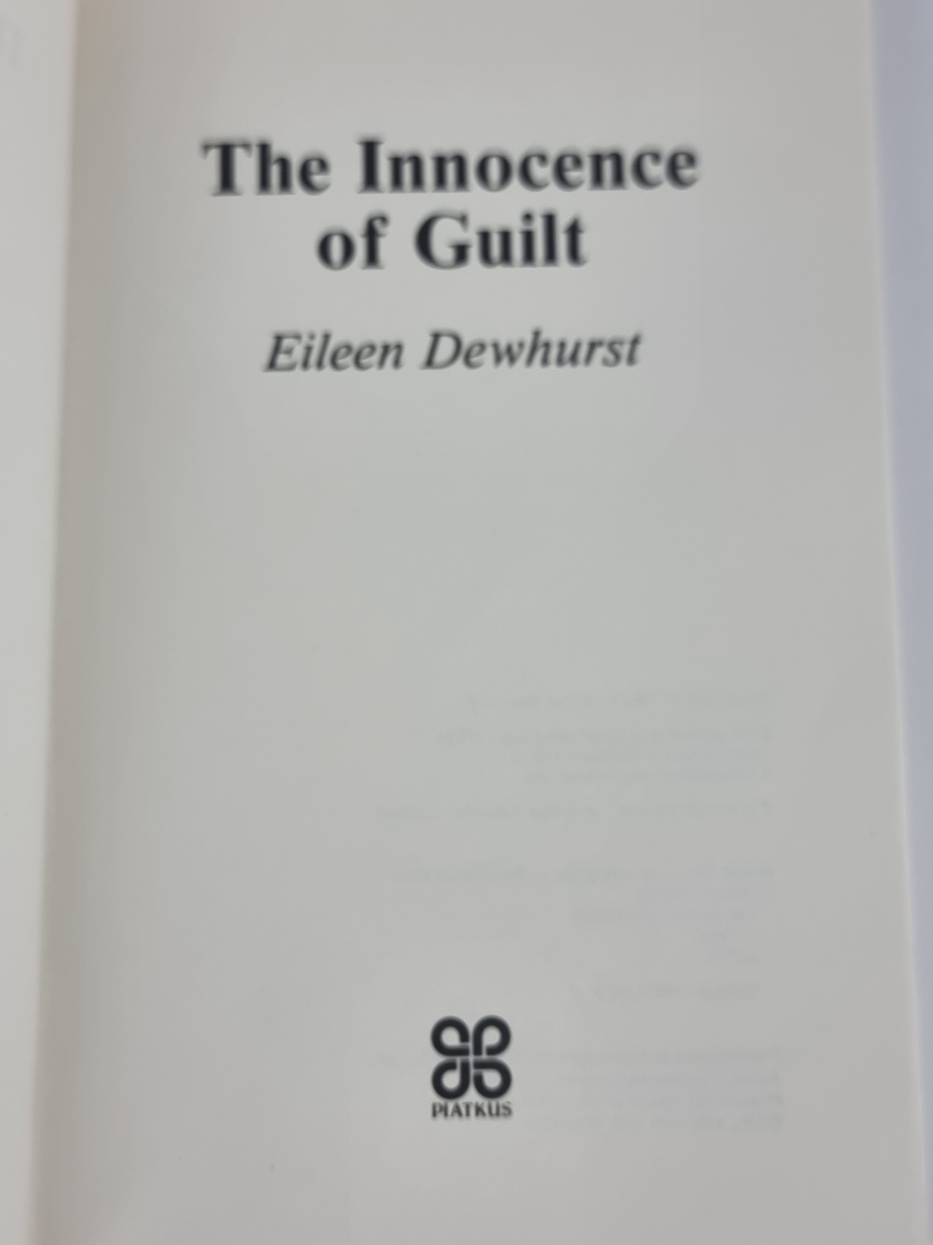 The Innocence of Guilt, Eileen Dewhurst — 1st Edition