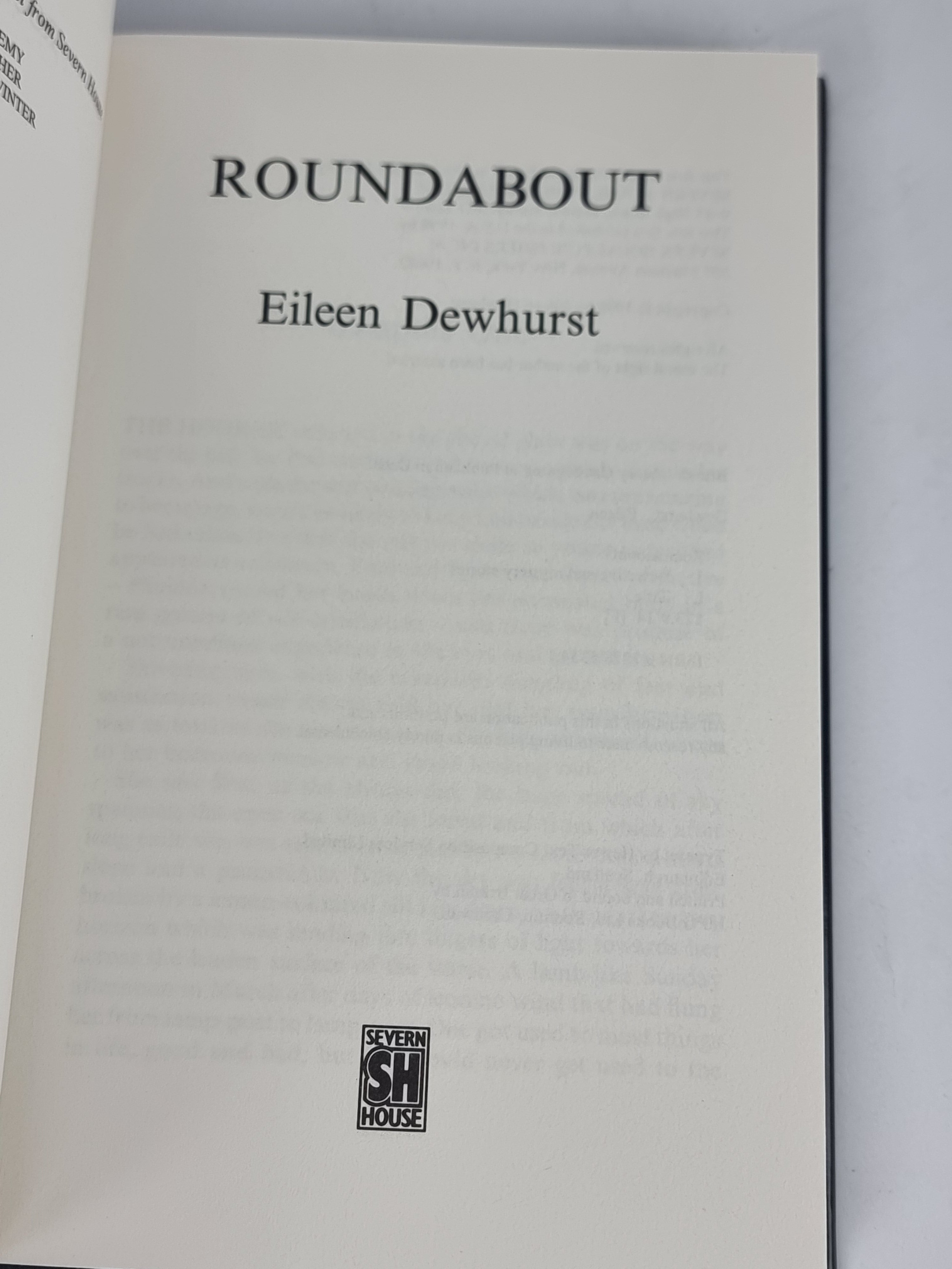 Roundabout, Eileen Dewhurst — 1st Edition