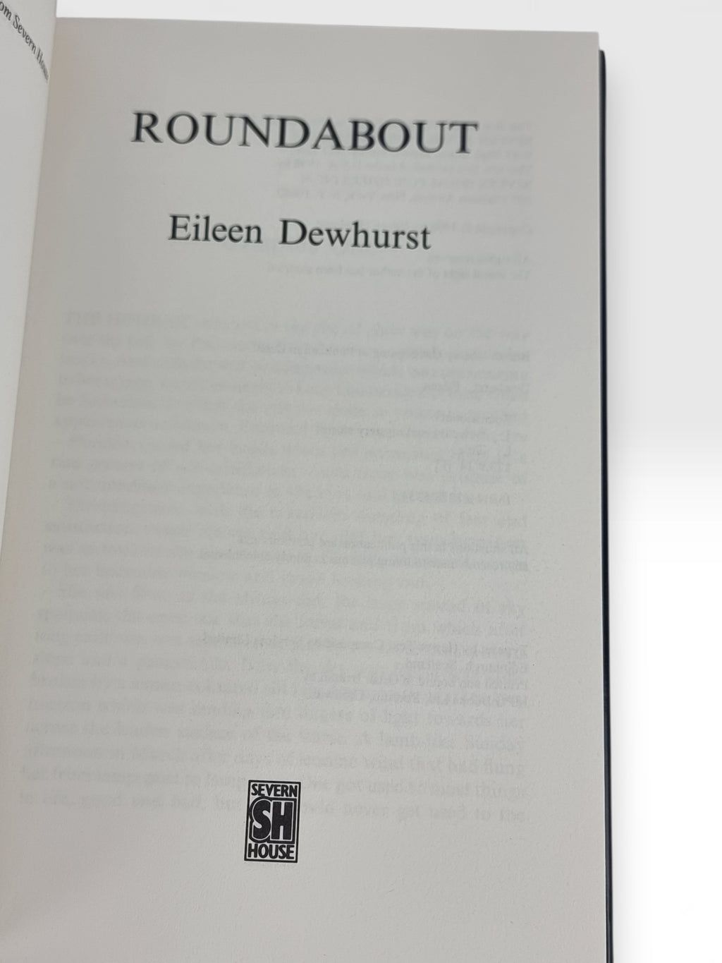 Roundabout, Eileen Dewhurst — 1st Edition