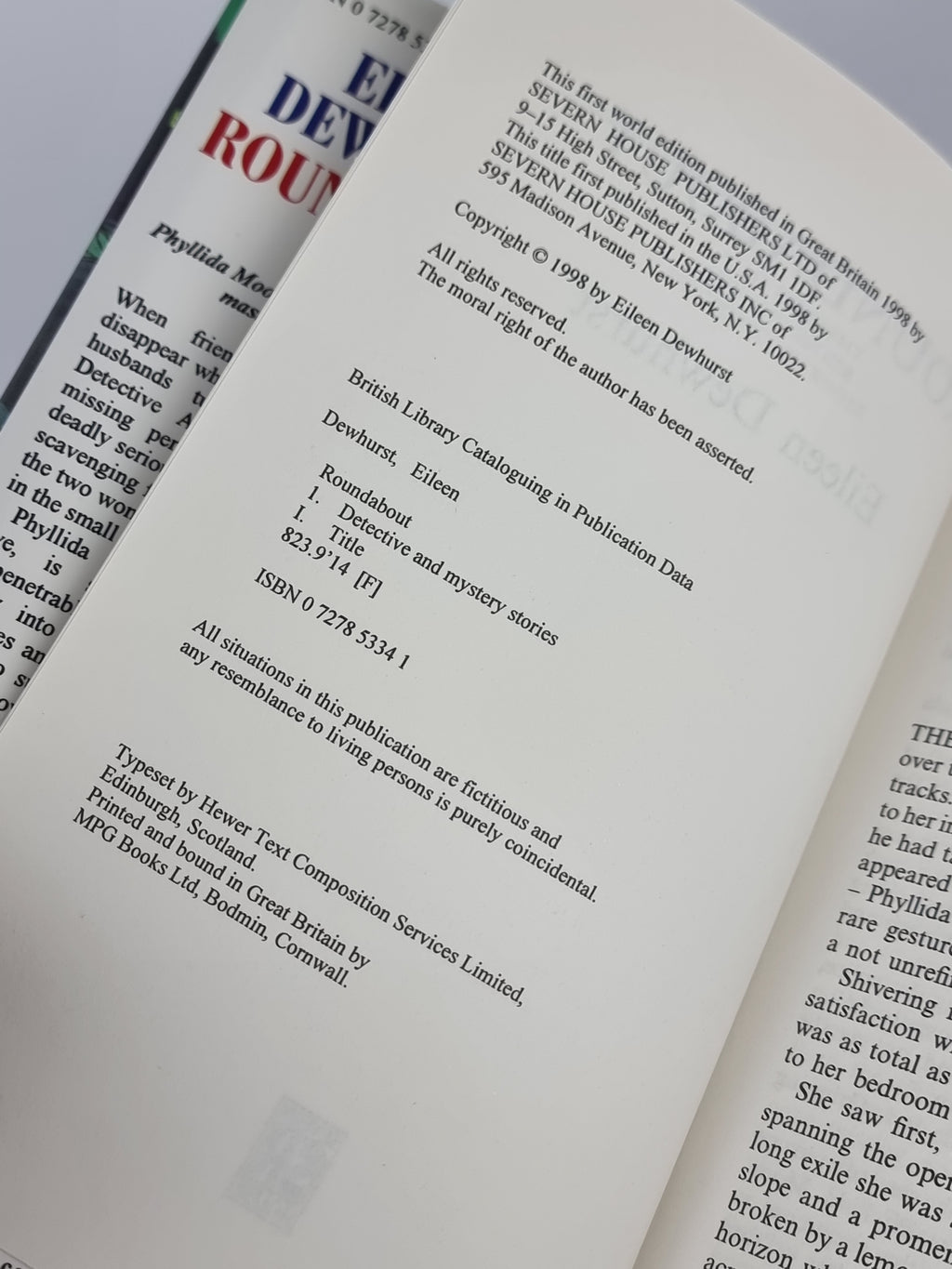 Roundabout, Eileen Dewhurst — 1st Edition