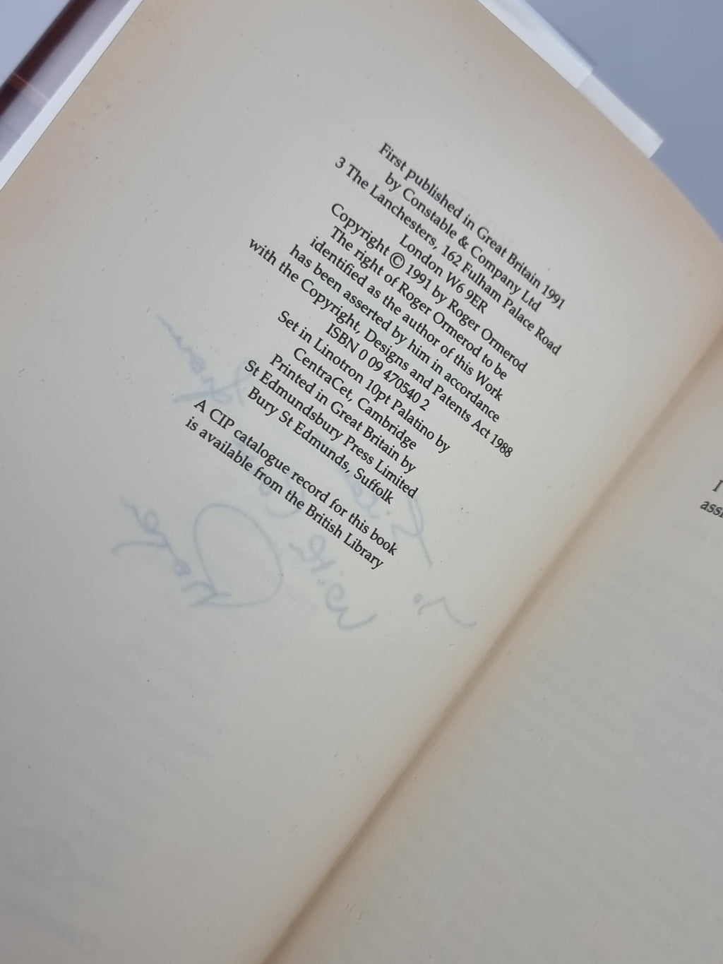 When the Old Man Died, Roger Ormerod — 1st Edition, Signed & Inscribed