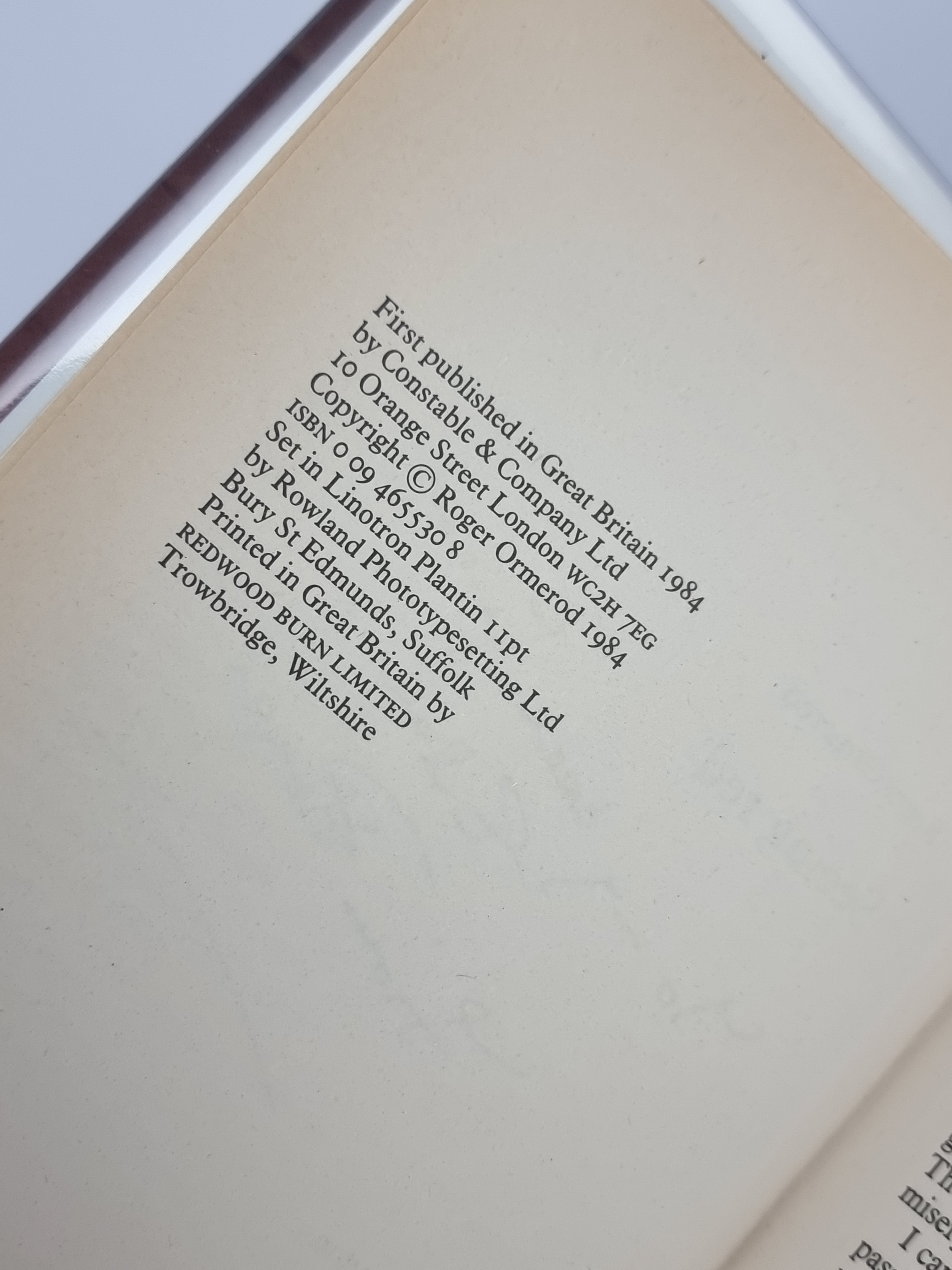 Seeing Red, Roger Ormerod — 1st Edition, Signed & Inscribed