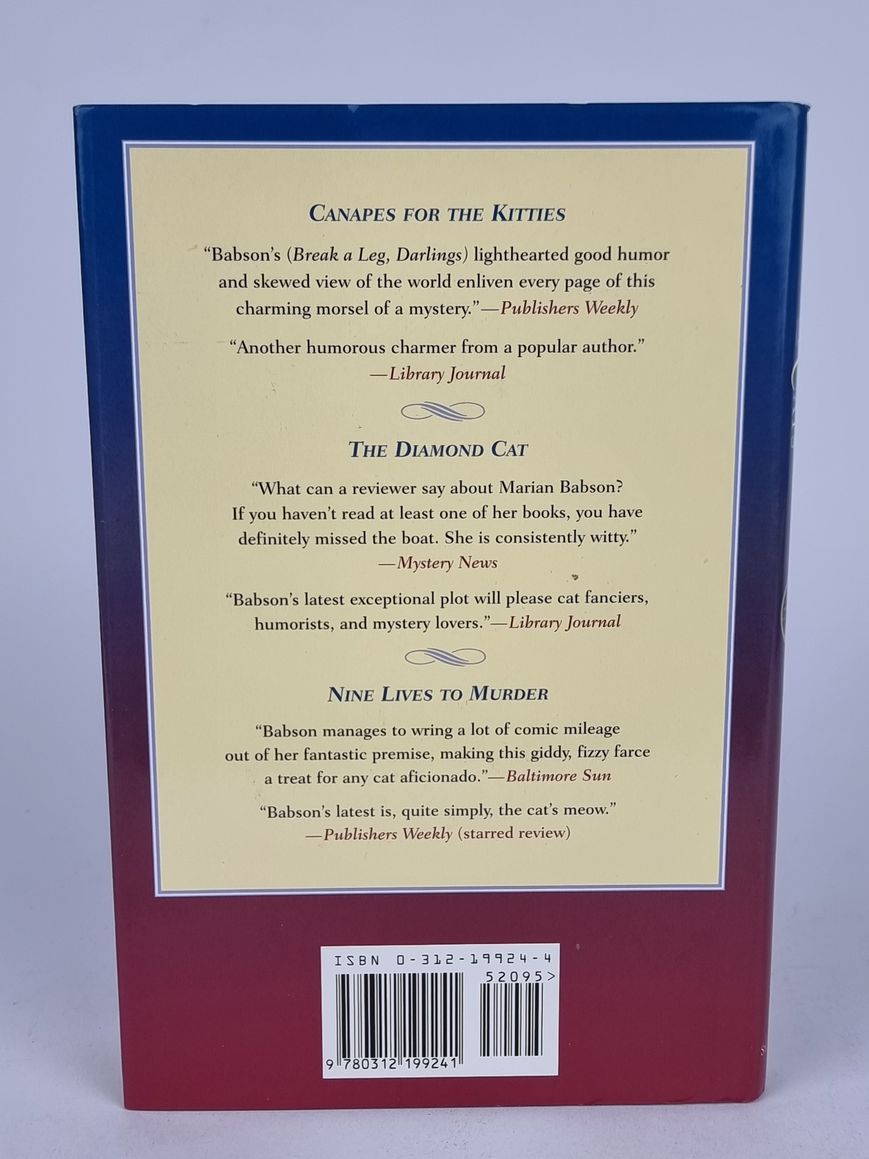 The Company of Cats, Marian Babson — 1st Edition