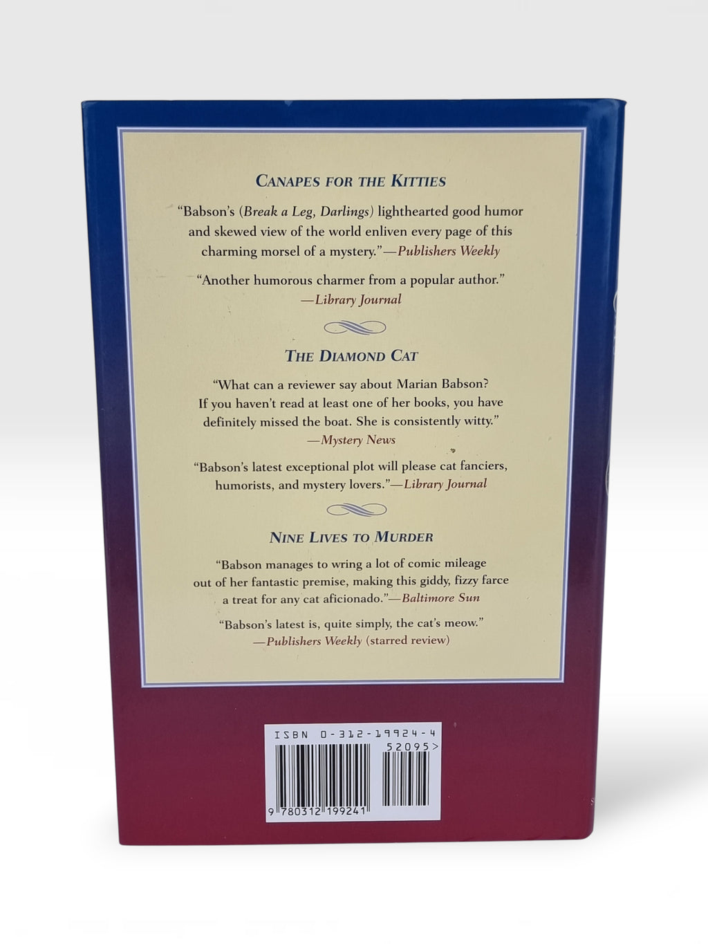 The Company of Cats, Marian Babson — 1st Edition