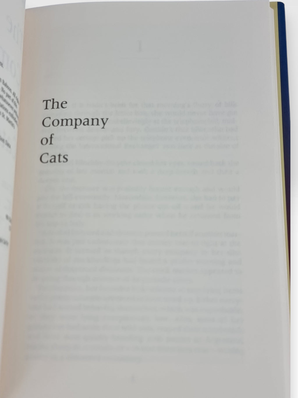 The Company of Cats, Marian Babson — 1st Edition