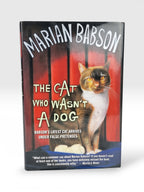 The Cat who Wasn't a Dog, Marian Babson — 1st Edition, Signed & Inscribed