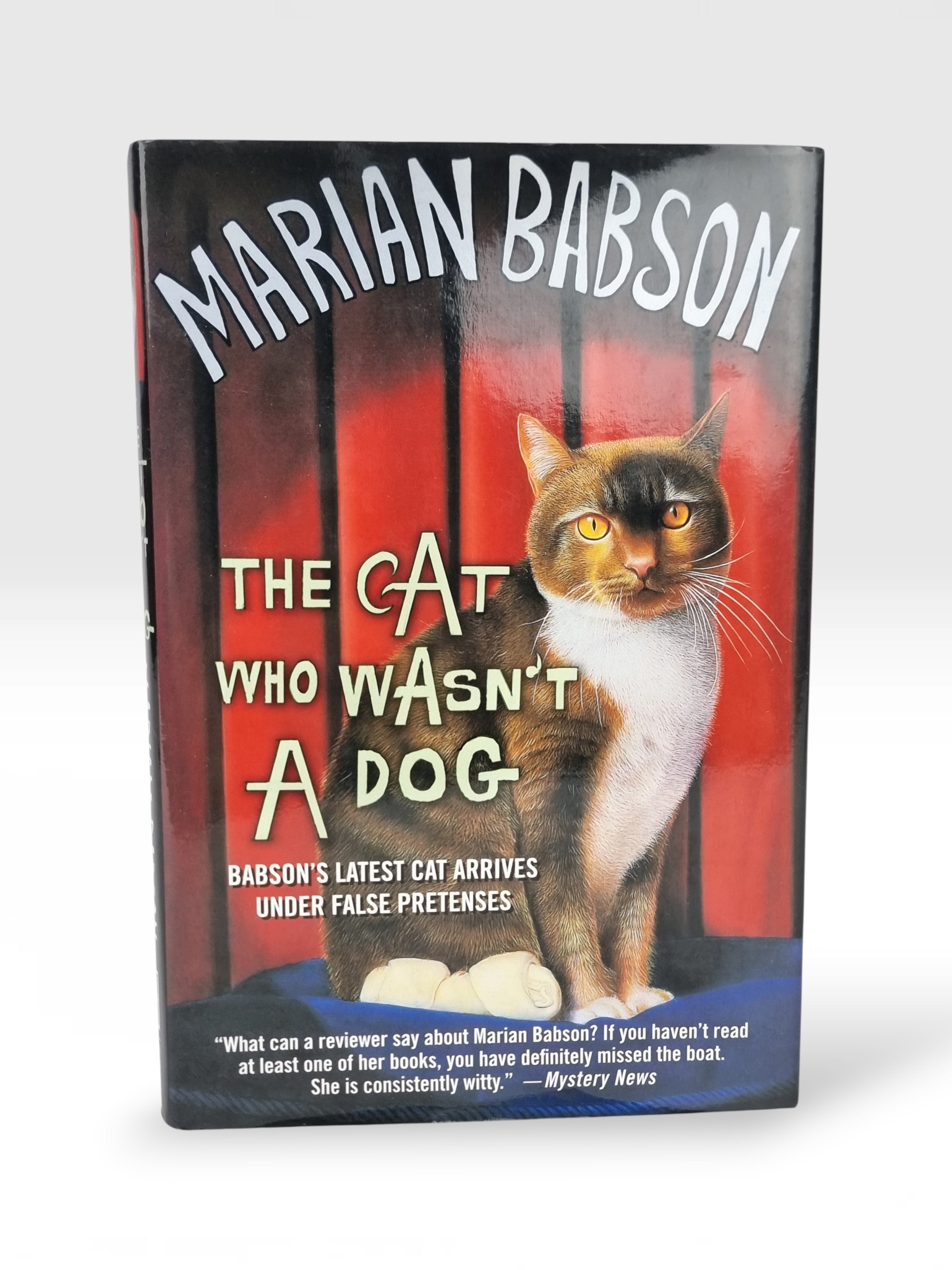 The Cat who Wasn't a Dog, Marian Babson — 1st Edition, Signed & Inscribed