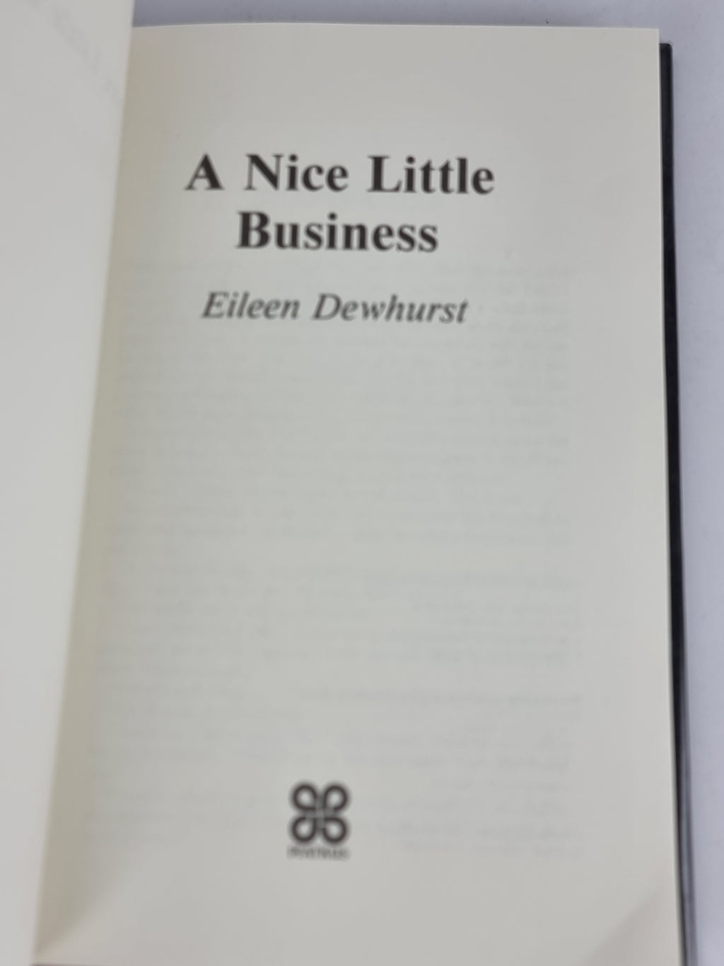 A Nice Little Business, Eileen Dewhurst — 1st Edition