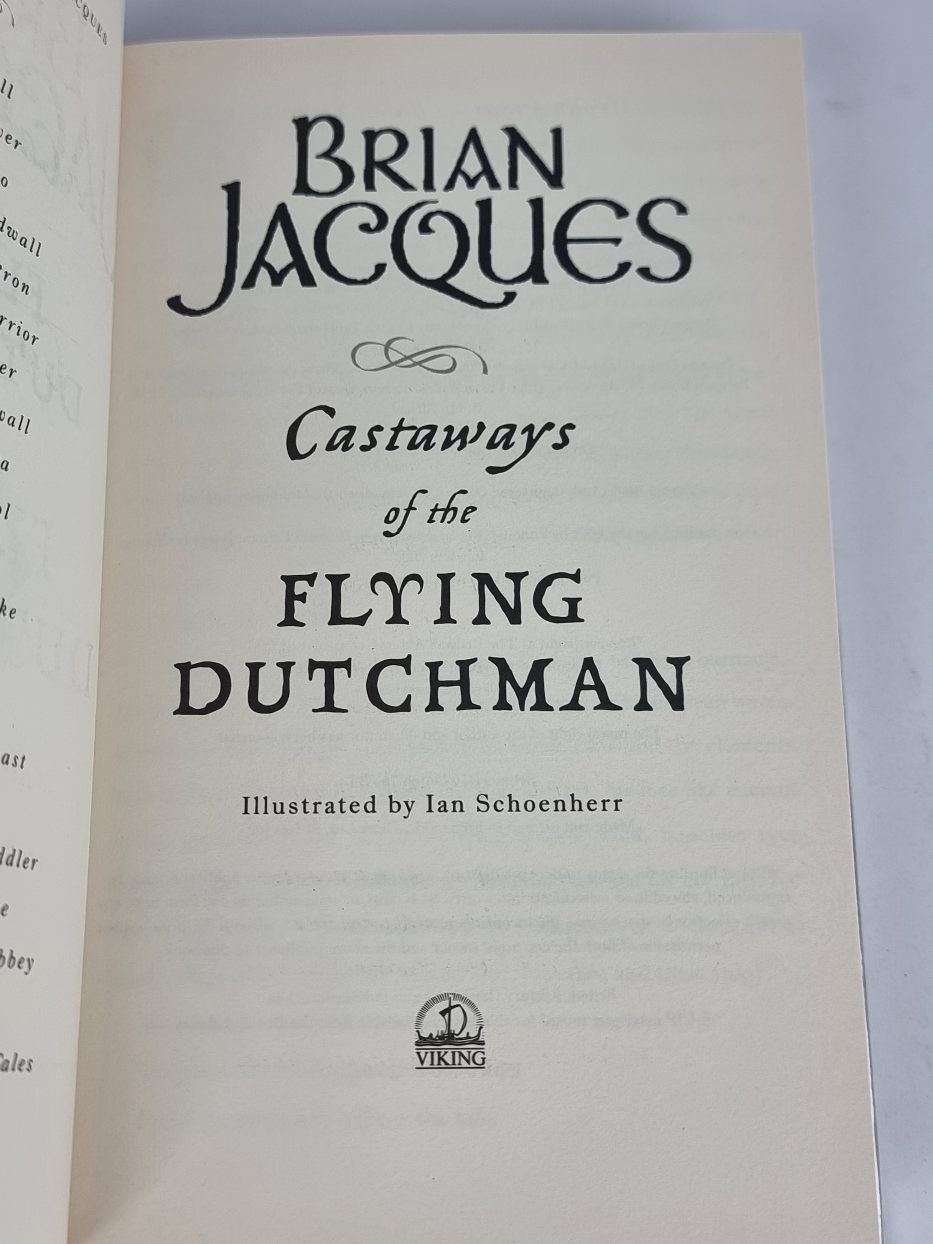 Castaways of the Flying Dutchman, Brian Jacques — 1st Edition/Printing