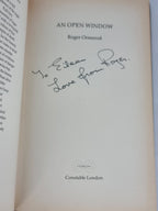 An Open Window, Roger Ormerod — 1st Edition, Signed & Inscribed