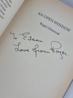 An Open Window, Roger Ormerod — 1st Edition, Signed & Inscribed
