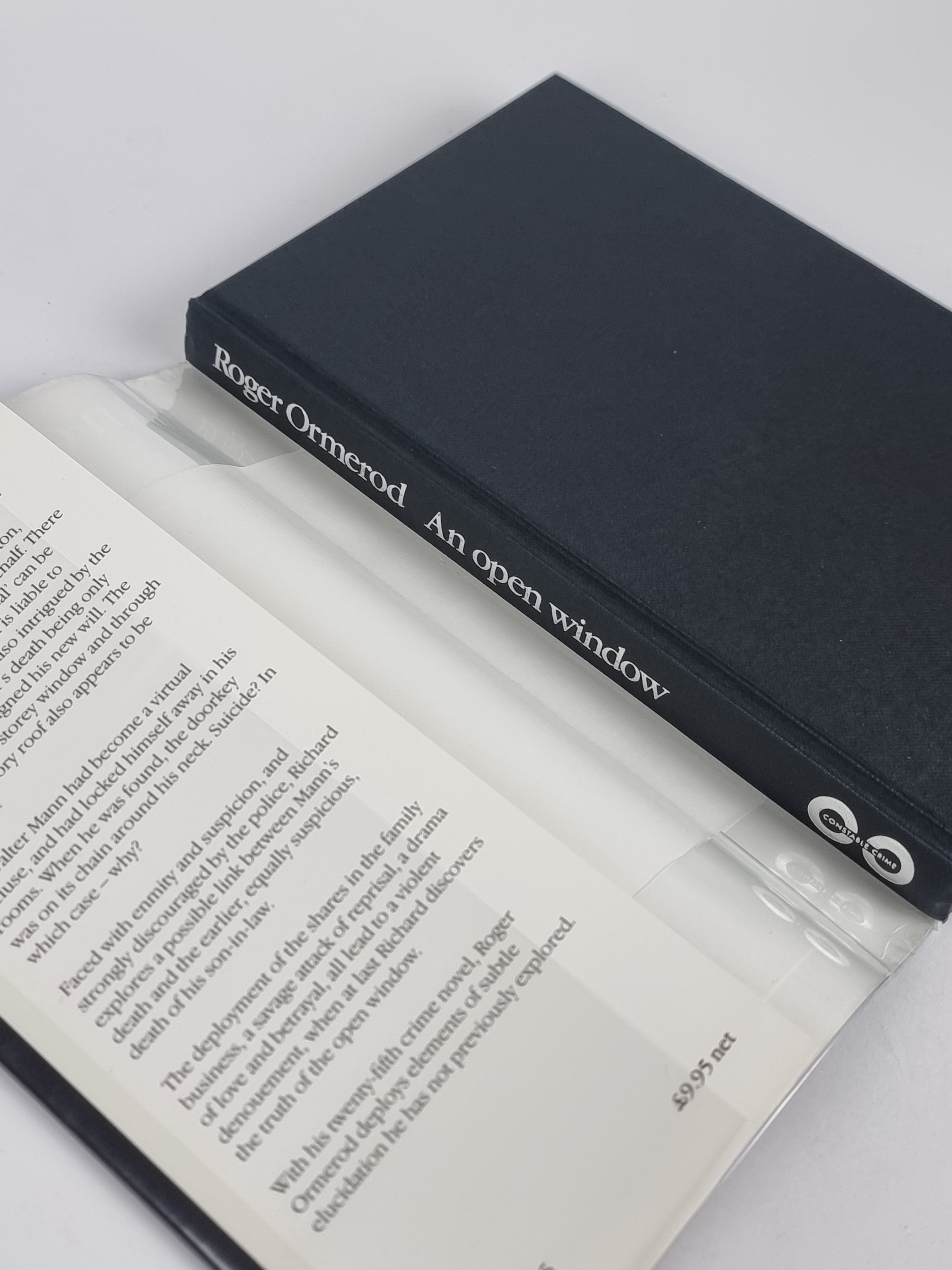 An Open Window, Roger Ormerod — 1st Edition, Signed & Inscribed