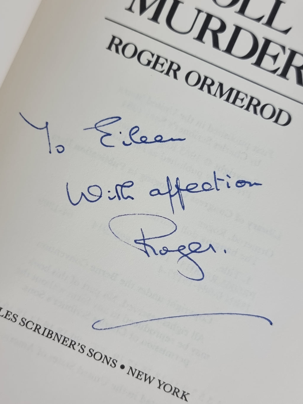 The Hanging Doll Murder, Roger Ormerod — 1st Edition, Signed & Inscribed
